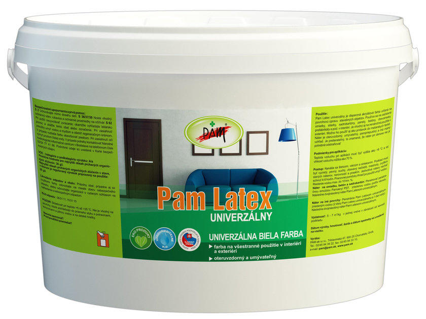 PAM Latex univerzálny Čierna,0,8kg