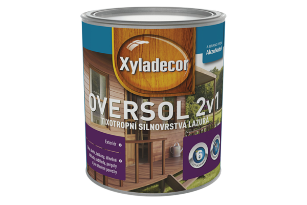 Xyladecor Oversol 2v1 lieskový orech,0,75L