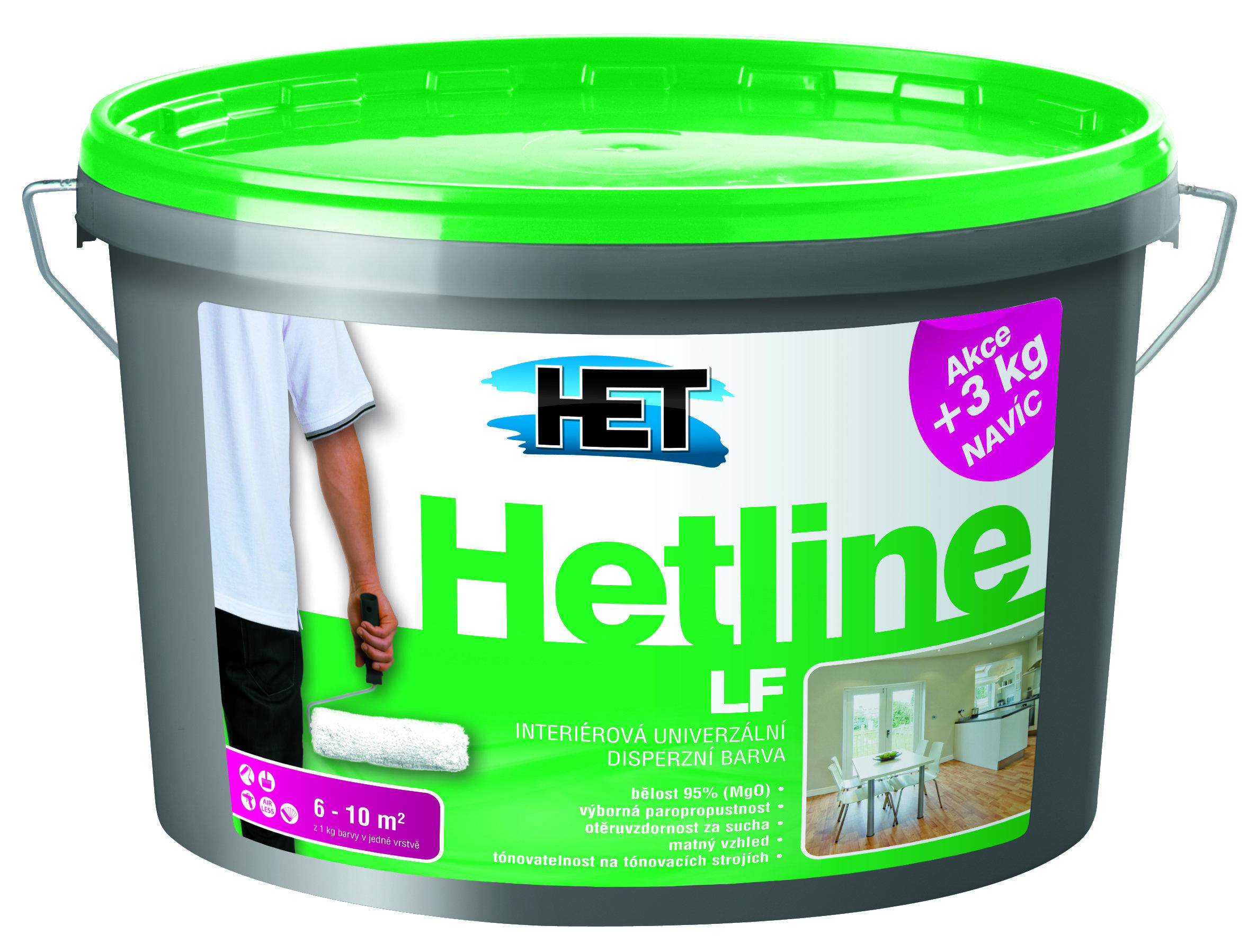 HET Hetline LF biela,15+3kg