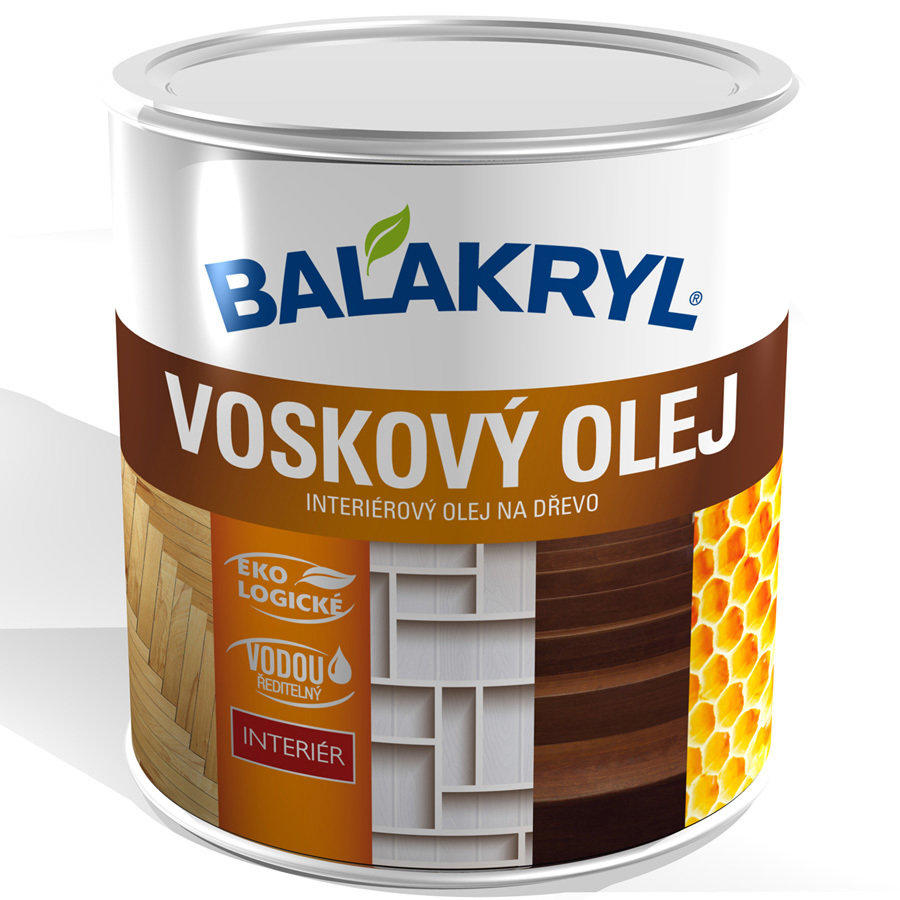 Balakryl Voskový olej Dub biely,0,75L