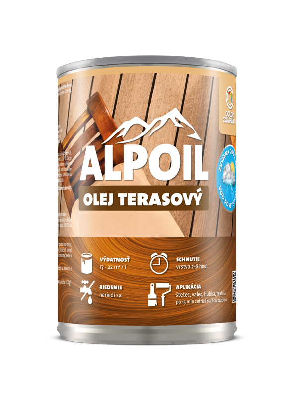 COLOR COMPANY ALPOIL olej terasový Transparentná,2,5L
