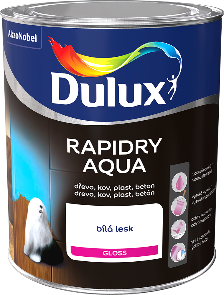 DULUX ​Dulux Rapidry Aqua Hnedá,0.75l