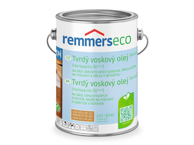Remmers tvrdý voskový olej ECO Nussbaum,2.5L