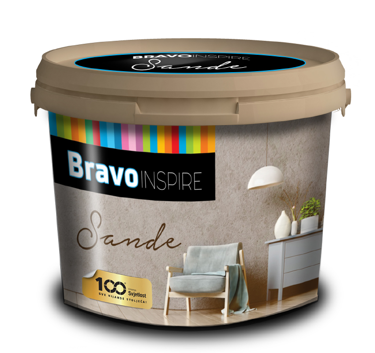 SVJETLOST BRAVO INSPIRE SANDE dekoratívna farba S34,1L