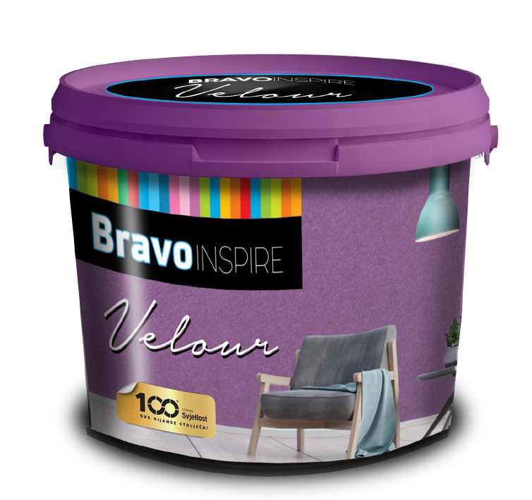 SVJETLOST BRAVO INSPIRE VELOUR dekoratívna farba V04,1L