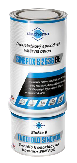 STACHEMA SINEPOX S 2636 BE Dvojzložkový epoxidový náter betónu 1.2kg