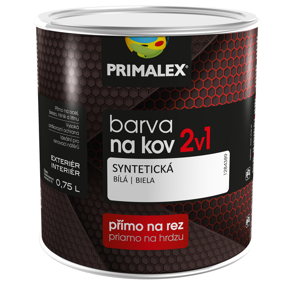 Primalex Farba na kov 2v1 Čierna,2.5L