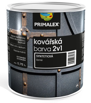 Primalex Kováčska farba 2v1 Kováčska čierna,0.75L
