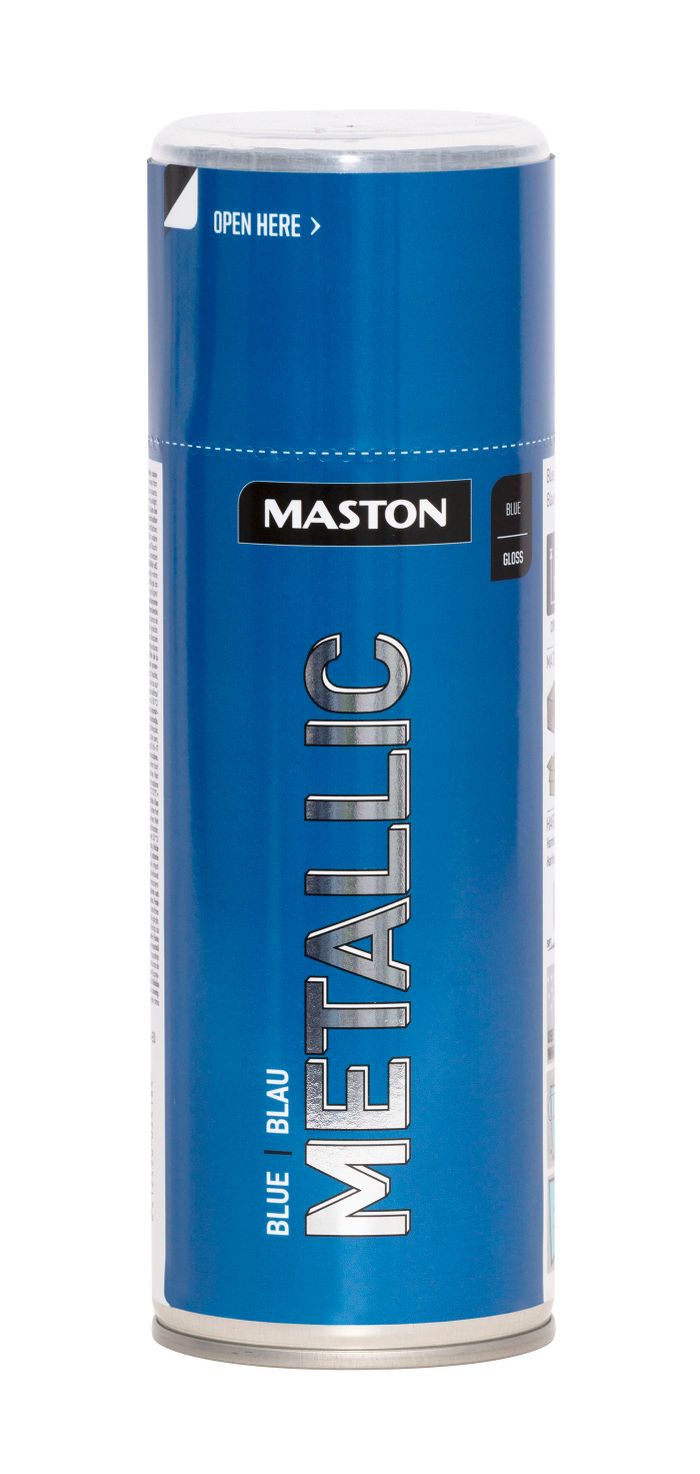 Maston Spraypaint Metallic  Čierny,400ml