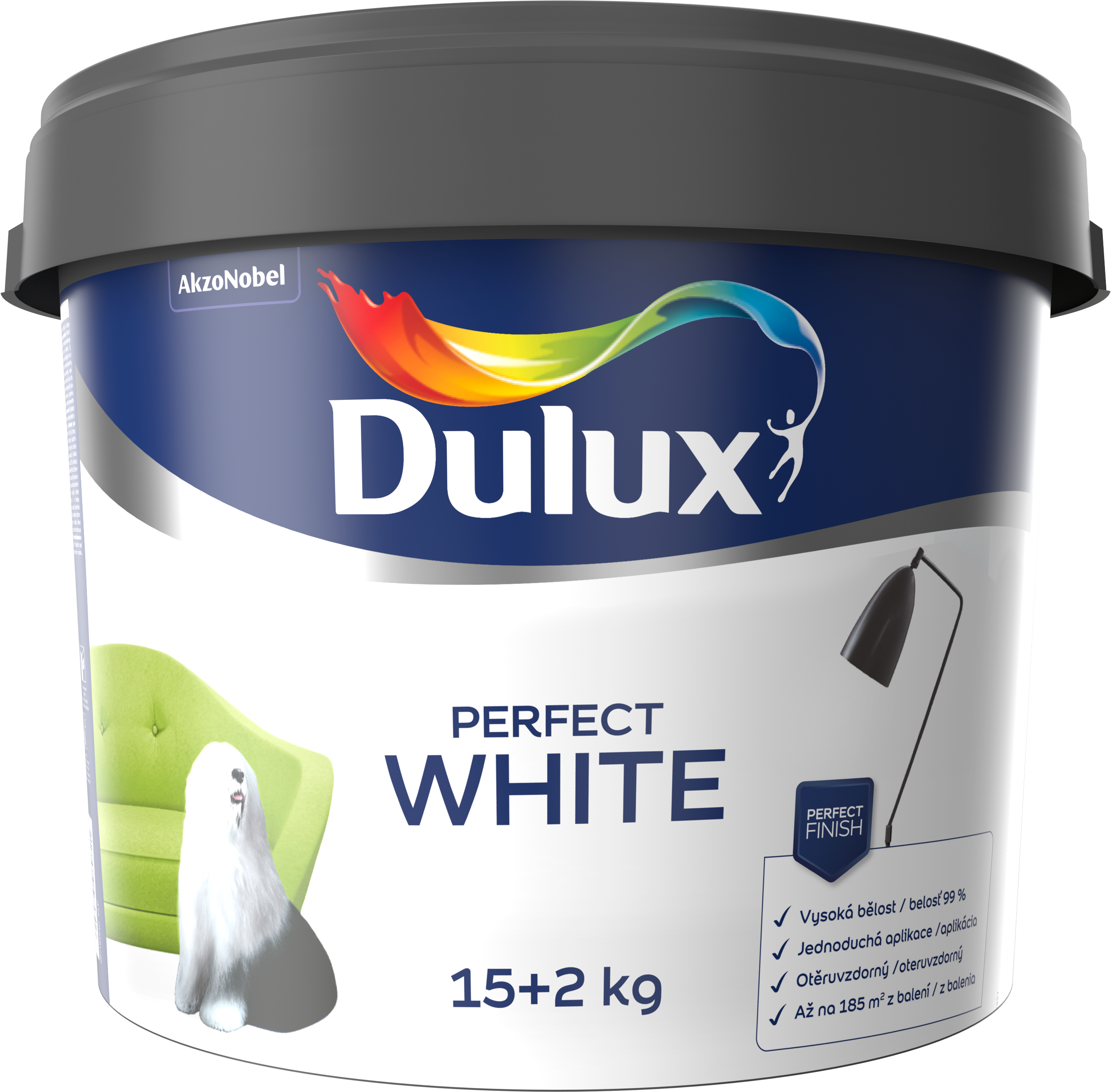 Dulux Perfect White Biela,26kg