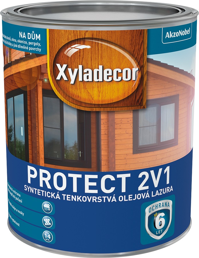 XYLADECOR PROTECT 2v1 - olejová lazúra Gaštan,0.75L